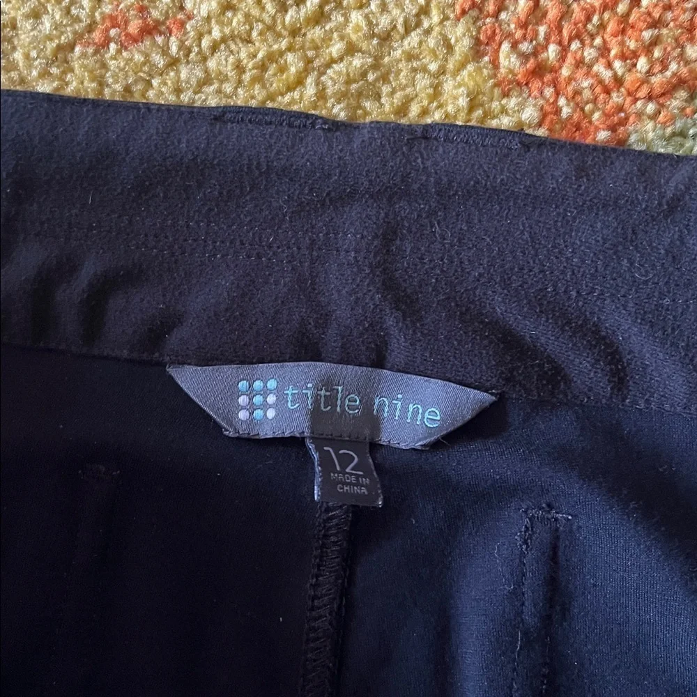 TITLE NINE PASSPORT PONTE PANTS WOMENS SIZE 12